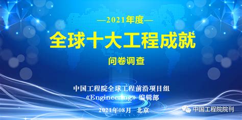 2021年度“全球十大工程成就”问卷调查