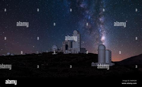 astronomical observatory in the night sky Stock Photo - Alamy