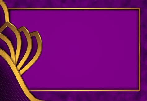 Premium Vector Paper Cut Luxury Gold Background With Dark Purple