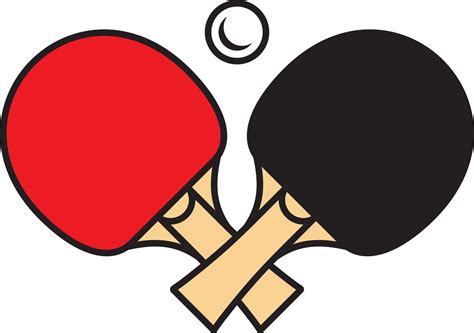 Table tennis rackets and ball 4785425 Vector Art at Vecteezy