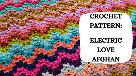 Photo Tutorial Crochet Pattern Electric Love Afghan Crochetmelovely