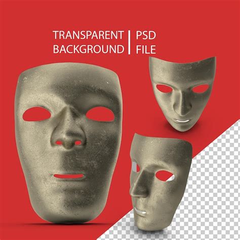 Premium Psd Mask Gold Png