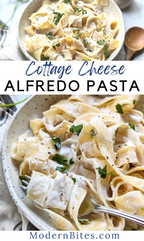 Cottage Cheese Alfredo Pasta Sauce Recipe High In Protein Modern Bites