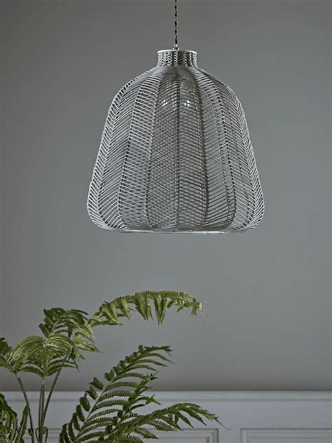 Grey Chevron Rattan Shade Rattan Shades Lamp Shades Uk Modern Lamp