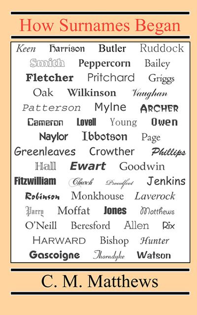 How Surnames Began
