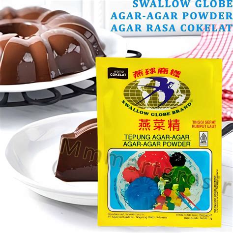 Jual Swallow Globe Agar Agar Powder Tepung Agar Rasa Cokelat 7gr