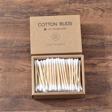 Plastic Free Bamboo Cotton Swabs Sister Collective