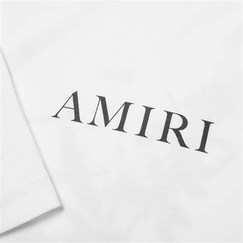 AMIRI Logo Leaves Tee White | END.