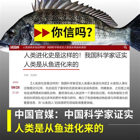 自由亚洲电台 On Twitter 9月29日，中国官媒发布消息，称中国科学家团队经过多年野外考察与研究证实，人类是从鱼进化来的，从鱼到人演化过程需近5亿年。 这种说法，你相信吗