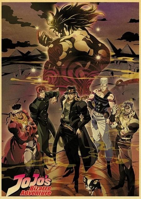 Stardust Crusaders Main Characters Poster | JJBA Store