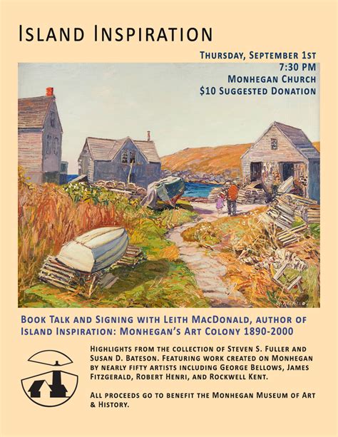 leith book talk poster | Monhegan Museum