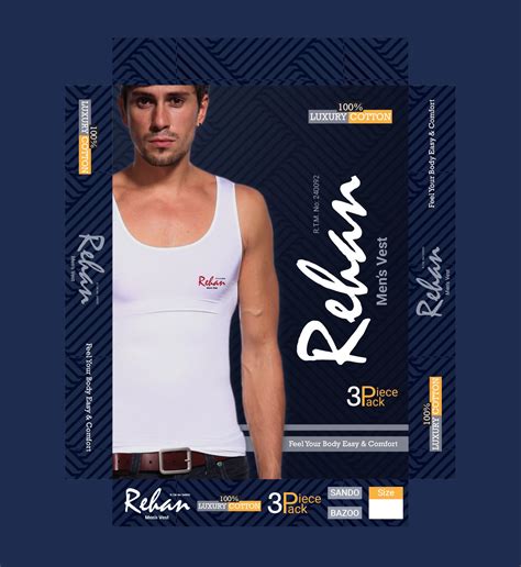 Rehan Men S Vest Packaging Design Behance