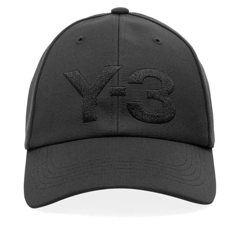 Y 3 Logo Cap Black END