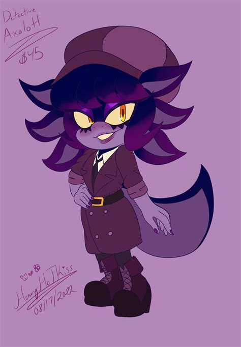 Sonic Oc Detective Axolotl Adopt Honeyhotkisss Ko Fi Shop Ko Fi ️