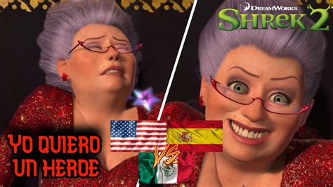 Yo Quiero Un Héroe I Need A Hero Shrek 2 Comparación De Doblajes