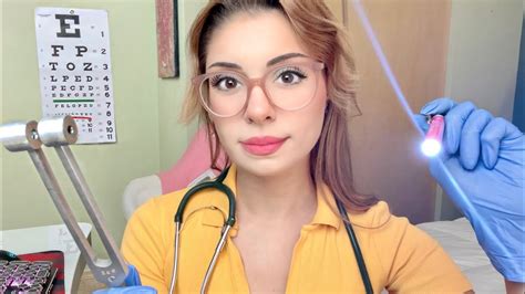 Asmr Fast And Aggressive Nurse Exam In Bed Medical Exam Cranial Nerve Eye Ear Personal