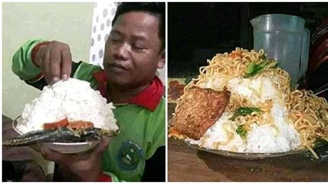 Potret Makanan Porsi Kuli Ala Warganet Ini Bikin Geleng Kepala Hot