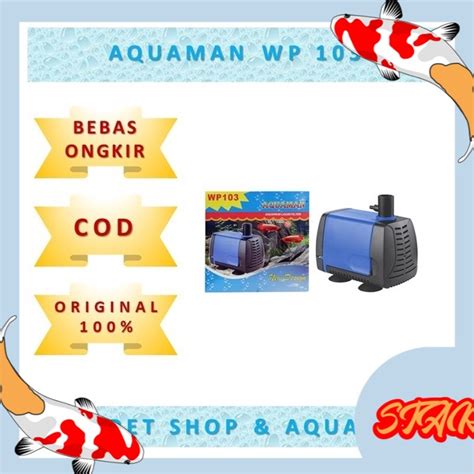 Jual Aquarium Pompa Celup Water Pump Aquaman Wp Shopee Indonesia