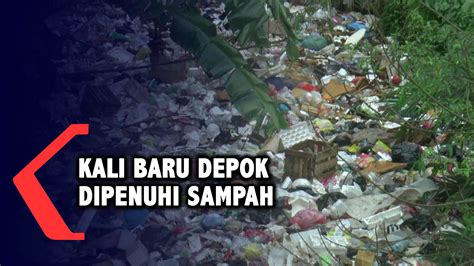 Potret Kali Baru Depok Dipenuhi Sampah