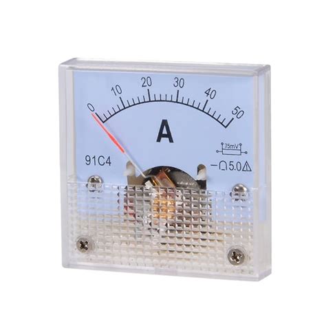 Buy Sourcingmap 91C4 A Analog Current Panel Meter DC 50A Ammeter For