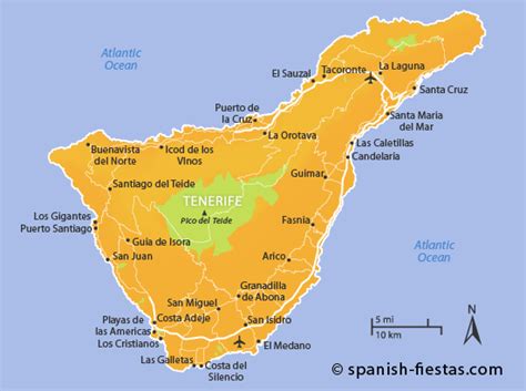 Tenerife Mapa Ciudad De La Región España Mapa De La Ciudad