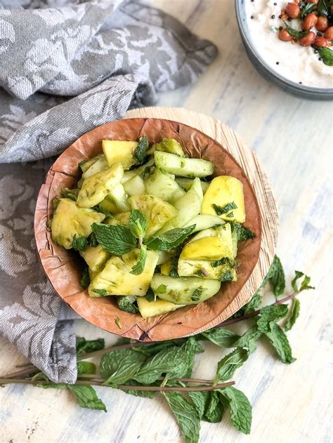 Cucumber Pineapple Raw Mango Salad Recipe By Archana S Kitchen