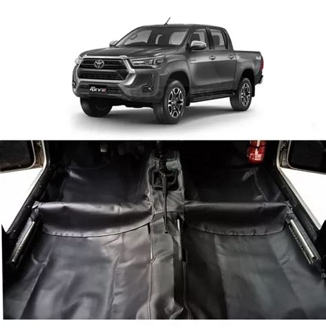 Tapete Verniz Assoalho Preto Fosco Hilux Dupla 2016 A 2022