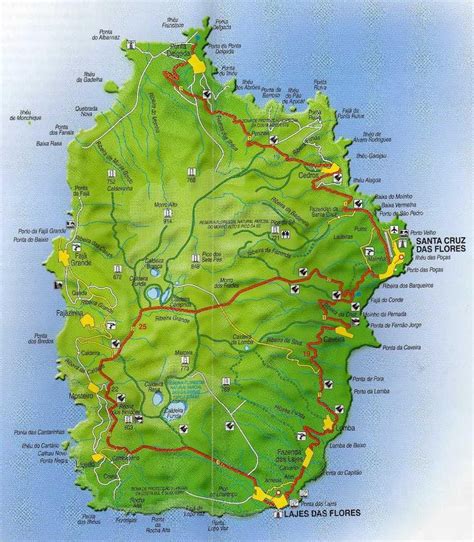 Mapa Da Ilha Das Flores