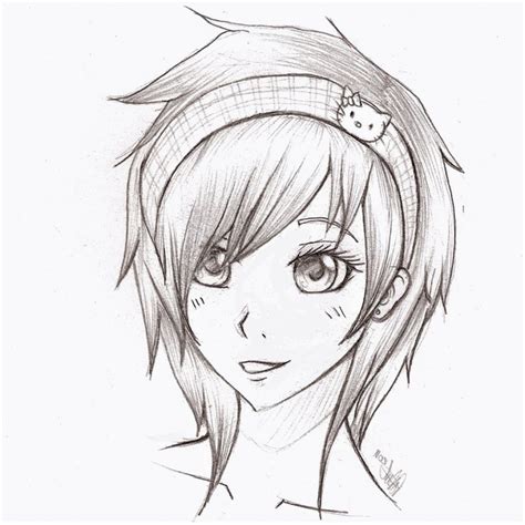 Anime Pencil Drawing at GetDrawings | Free download