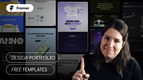 3 FREE And 1 Paid FRAMER Templates For Your Design Portfolio YouTube