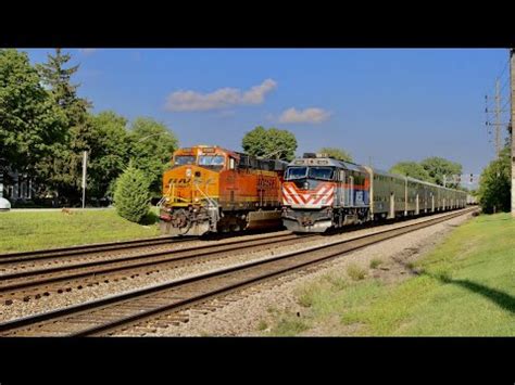 Metra Evening Rush Hour On The Bnsf Racetrack Youtube