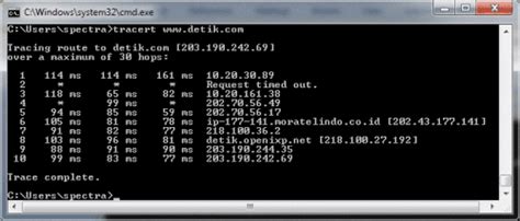 Menganalisa Jaringan Menggunakan Ping Dan Traceroute Agp