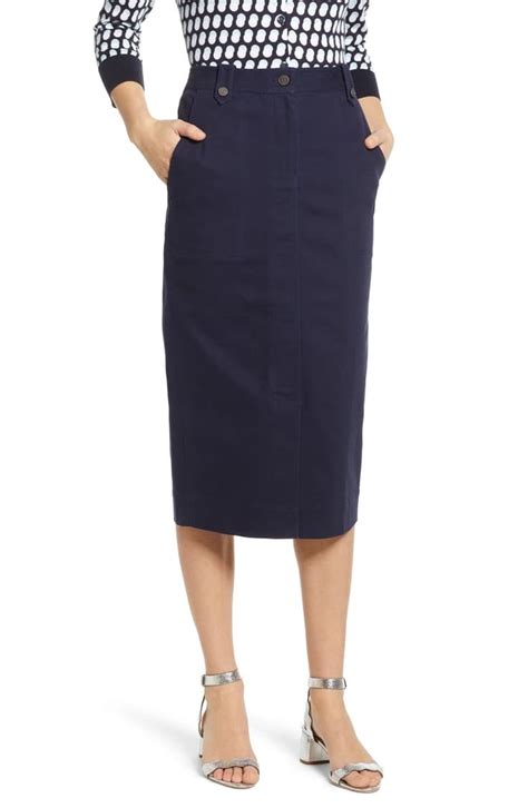 1901 Utility Pencil Skirt Nordstrom Pencil Skirt Skirts Twill Skirt