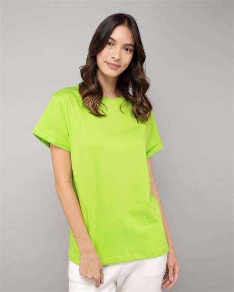 Buy Neon Green Boyfriend T-Shirt for Women green Online at Bewakoof