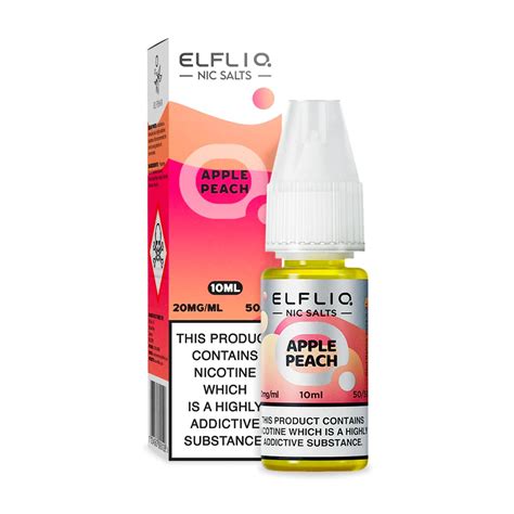 Elfliq Apple Peach 10ml 4 For 10 10mg 20mg