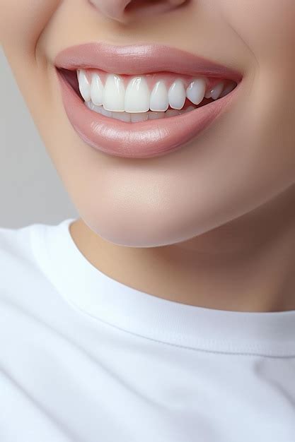 premium ai image enhanced view bright smile showcase