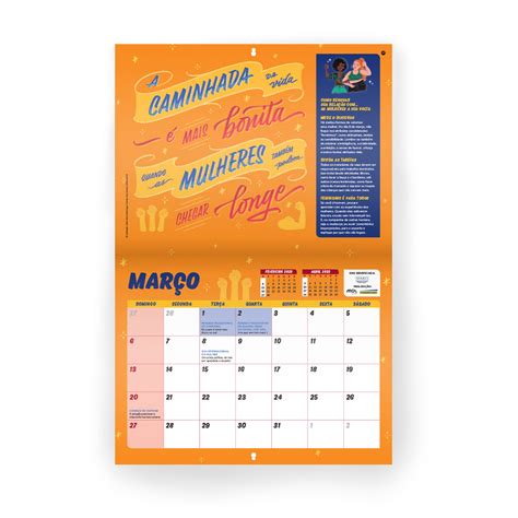 Calendário Amanhã Vai Ser Outro Dia Projetos Mol Impacto