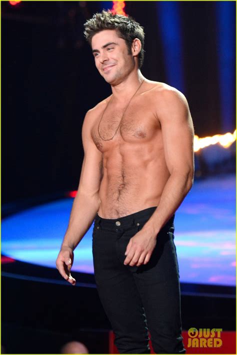 Zac Efron Goes Shirtless After Winning Mtv Movie Award Photo