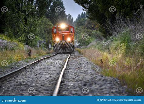 Freight Train Approaching Railroad Crossing Stock Image Image Of