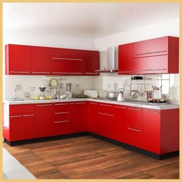 Modern L Shape PVC Modular Kitchen Factorydunia