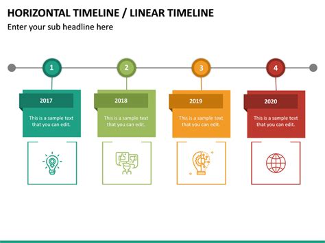 Horizontal Timeline PowerPoint Template | SketchBubble