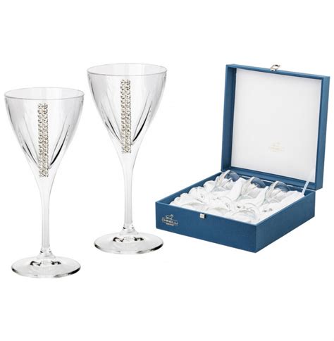 Бокалы для белого вина 200 мл 6 шт CHINELLI "Регина Сваровски ...