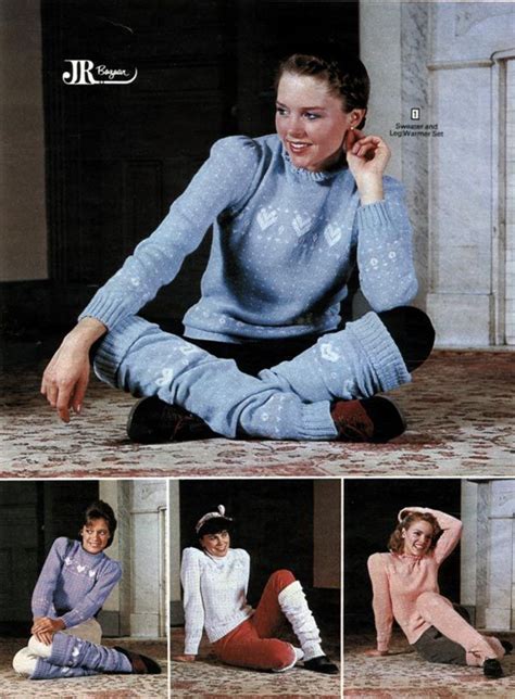 Sweater And Leg Warmer Sets From A 1983 Catalog Vintage Fashion