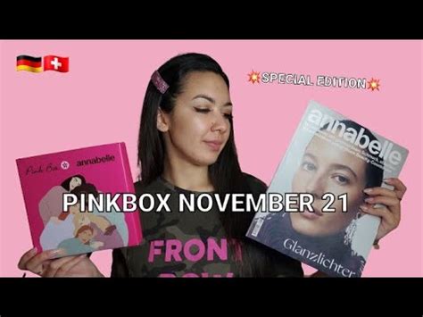 Deutsch Unboxing Pinkbox November Schweiz Special Edition Box