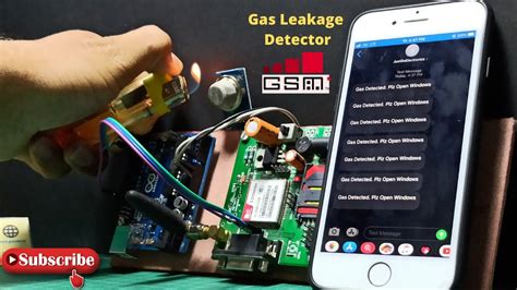 Gas Leakage Detector With Sms Alert Using Gsm Module Arduino Youtube