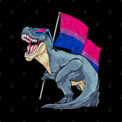 Bisexual Dinosaur Bi Pride Flag LGBT T Rex Pride Month Bisexual