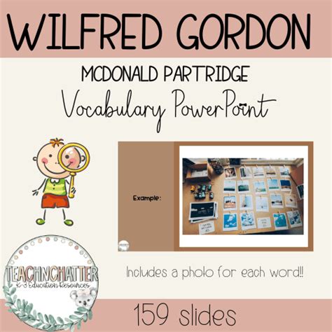 Mash Multigrade Wilfred Gordon Mcdonald Partridge Story Vocabulary