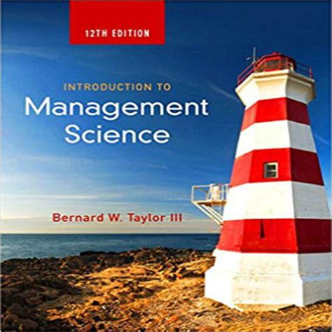 Solutions Manual For Introduction To Management Science Th Edition