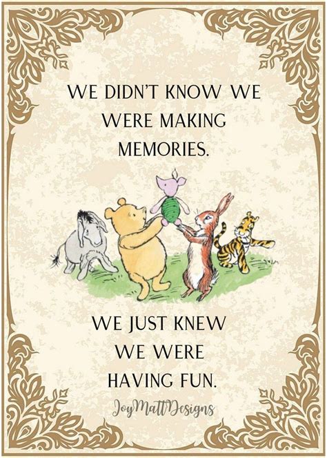 Classic Winnie The Pooh Quotes Set Of 5 Chrisptopher Robin Etsy