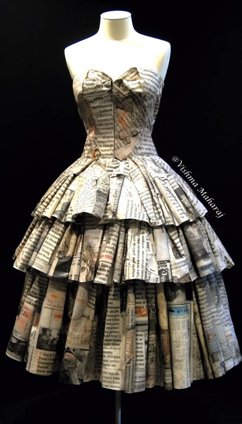 Paper Dress Encyclopedia In 2024 Recycled Dress Paper Dress